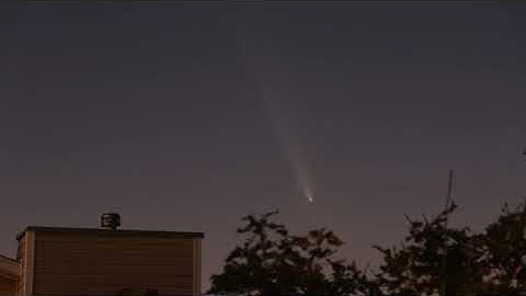 Comet Tsuchinshan-Atlas setting from northern Utah - 13 Oct 2024