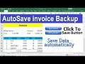 automatic save invoice Backup specific Folder in excel