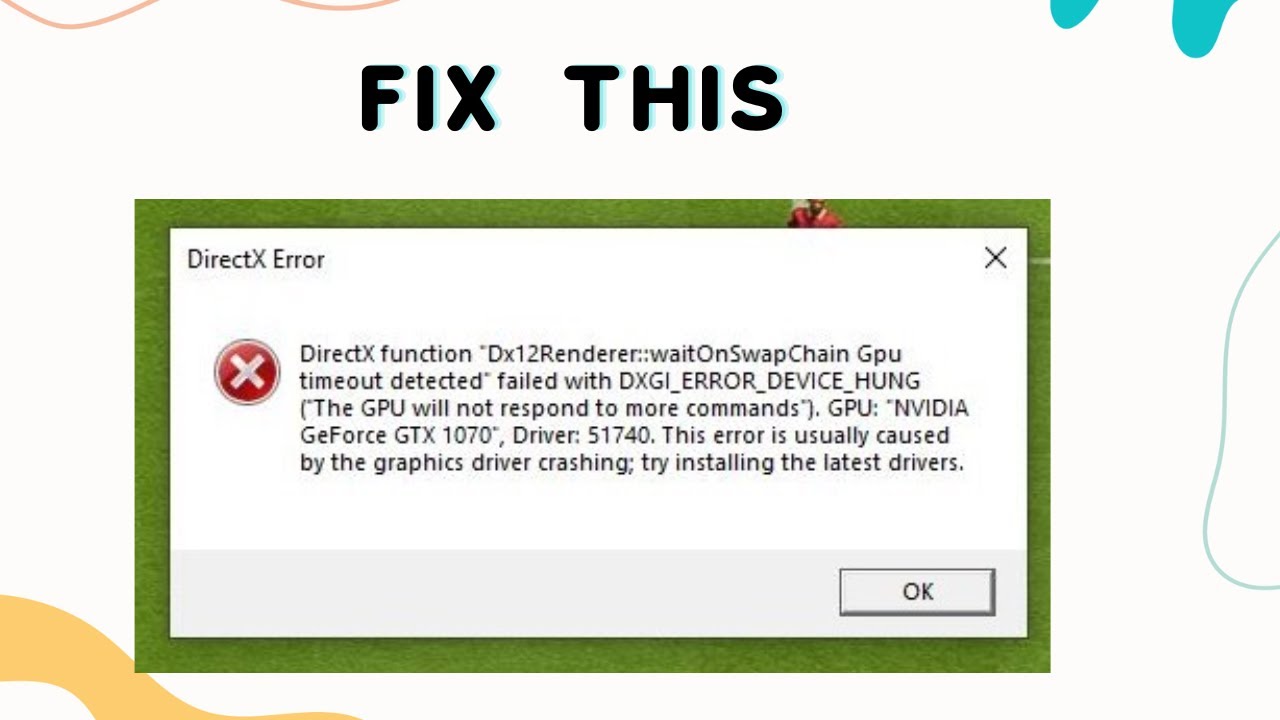 Directx error function device. Ошибка DIRECTX. DIRECTX Error FIFA 23. ФИФА 23 ошибка античит. Ошибка видео.