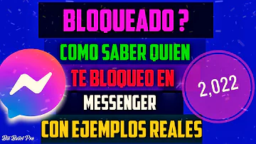 ¿Cómo se ve un perfil de Messenger cuando te bloquean?