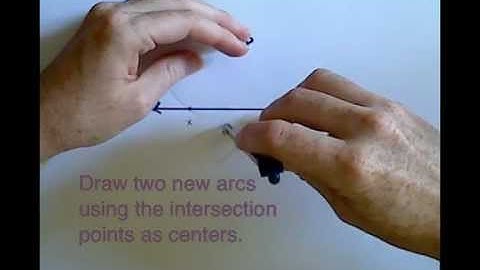Construct a Line that is Perpendicular to a given line through a Point outside of the Line
