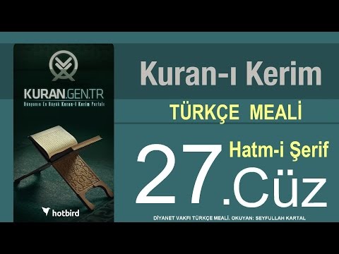 Türkçe Kurani Kerim Meali, 27 Cüz, Diyanet işleri vakfı meali, Hatim, Kuran.gen.tr