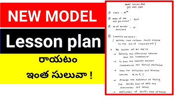 NEW MODEL LESSON PLAN 2023