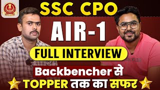 SSC CPO Topper All India Rank- 1 Rahul | Strategy for SSC CPO Exam | Gagan Pratap Sir #ssc #cpo