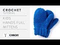 Crochet mittens for kids hands full mittens