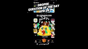 24 April 2025 Dropee Question Of The day #dropee #dropeeairdrop #dropeequestioncodetoday