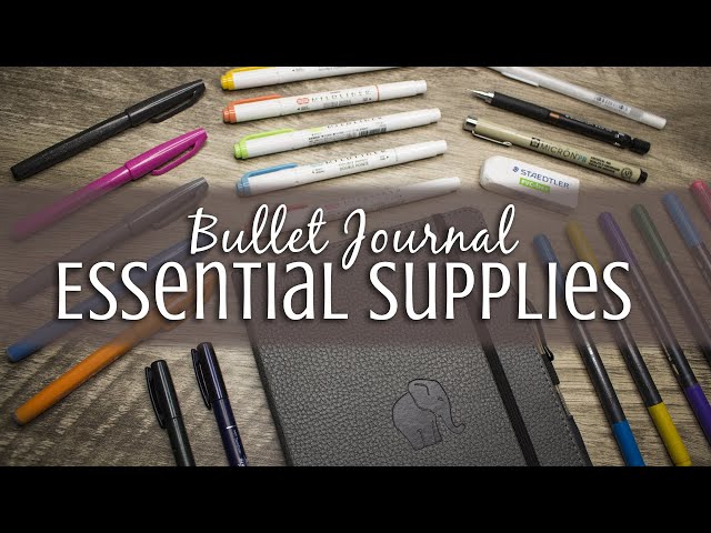 My essential bullet journal supplies - A Cornish Geek