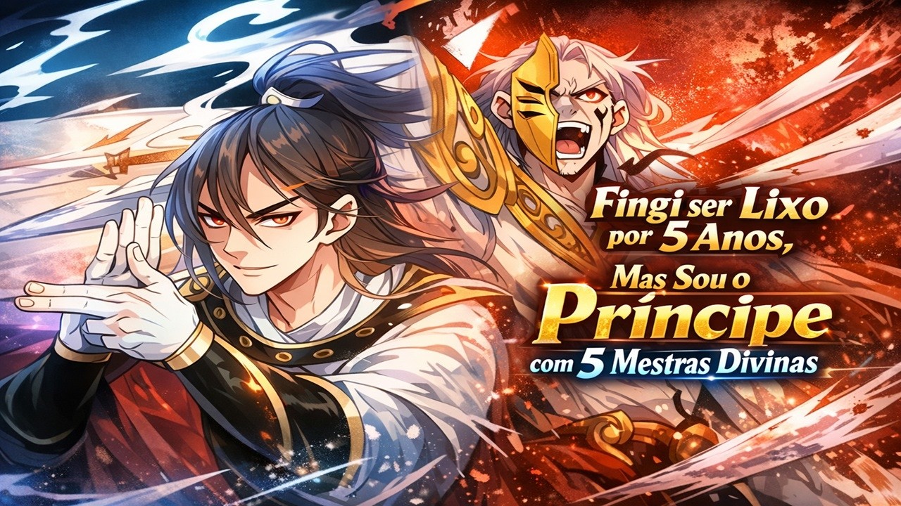 Fingi ser Lixo por 5 Anos, Mas Sou o Príncipe com 5 Mestras Divinas | Recapitulação de Manhwa