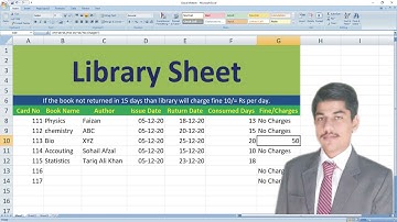 How to create Library Sheet in Excel L#31