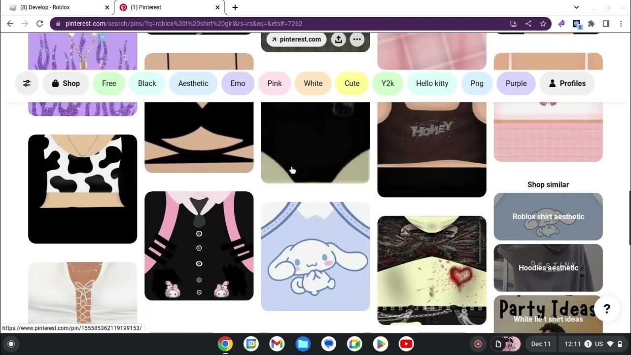 how to get free tshirts on roblox and also on chromebook YouTube