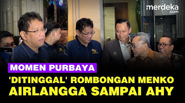Momen Lucu Purbaya Ditinggal Rombongan Menko Airlangga Hingga AHY