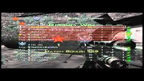Modern Warfare 2 - Great Game Winning Kill (360 Quick Scope)