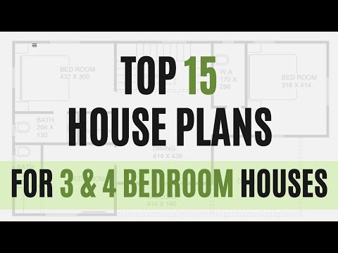 DOWNLOAD 15 SIMPLE & BEAUTIFUL FLOOR PLANS FOR 3 & 4 BEDROOM HOUSES | 1500 - 2500 sqft