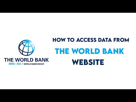 Learn how to access macro-economic data from the World Bank website