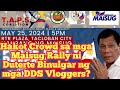 Dds iyak sa malalangaw na maisug rally sa tacloban wala daw eraplano para madala ng dds sa rally