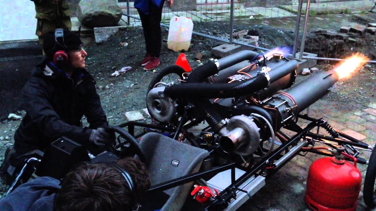 Jet engine test #3 - YouTube