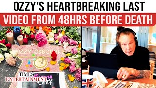 Ozzy Osbourne's LAST VIDEO From 48 Hours Before Death; Smiling, Happy 'Black Sabbath' Legend