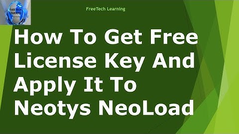 2. How To Get Free-Evaluation License and Import-Apply License To NeoLoad