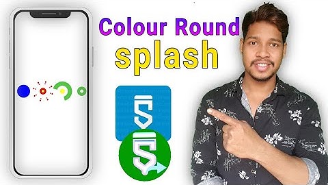 Colors rounding lighting effect Splash screen in sketchware/Aauraparti