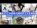 Spring clean with me  kitchen cleaning  deep cleaning  cleaning motivation  spring cleaning 2024