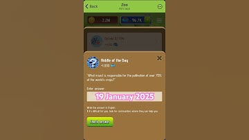 Riddle of the day | ZOO | 19January2025