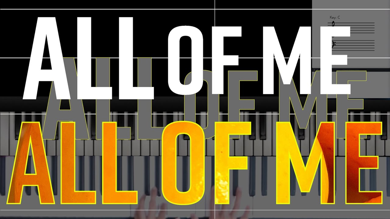 【オール・オブ・ミー】All of Me: Jazz piano improvisation with visual keys 【オール・オブ・ミー】All of Me: Jazz piano improvisation with visual keys