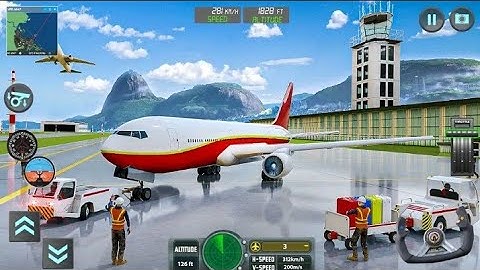 Airplane Flight Pilot Simulator 3D #3 - New Charter Airplane Aircraft Carrier Android GamePlay