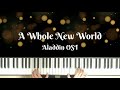 Aladdin OST, A Whole New World | Piano cover