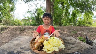 Come, parents, siblings, eat grilled chicken, fish sauce, Koh Kong