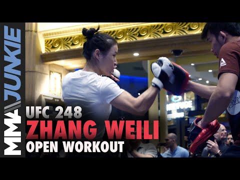 UFC 248: Zhang Weili open workout