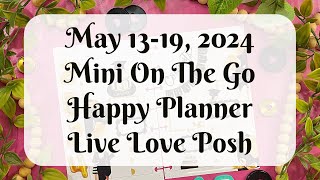 may 13-19, 2024 | Mini On The Go Happy Planner | Love Love Posh