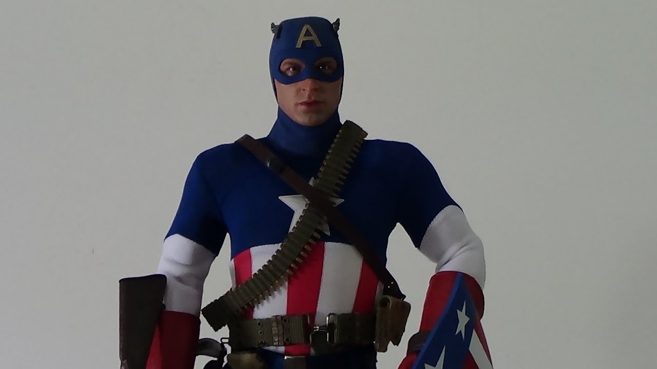 Hot Toys Captain America Star Spangled Man Version - YouTube