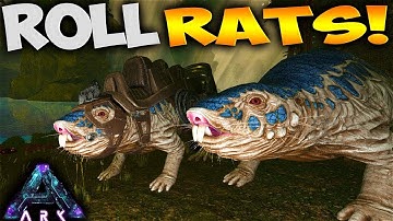ROLL RAT TAMED!  BREEDING BLUE COLOR MUTATION (Ark Survival Evolved Aberration Pooping Evolved Ep 3)