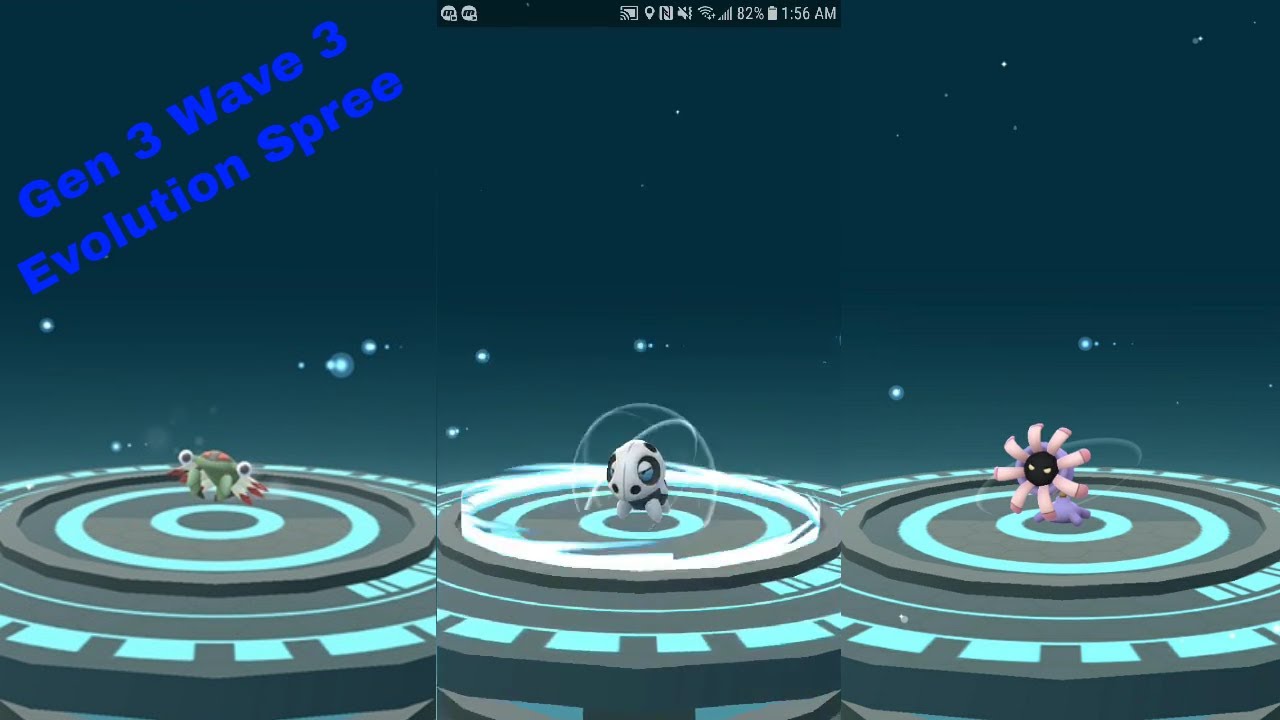 Pokemon Go Gen 3 Mini Evolution Spree Part 3 Wave 3 Pokemon! - YouTube