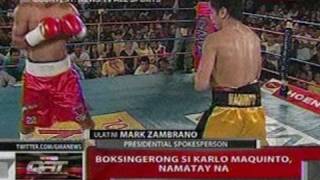 Qrt Boksingerong Si Karlo Maquinto Namatay Na