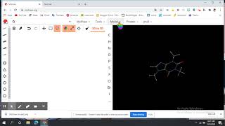 Menggambar model molekul menggunakan molview screenshot 5