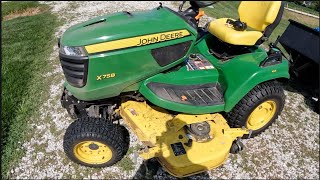 ** HACK ** on a 2017 John Deere X758 Diesel