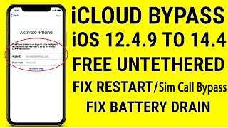 GSM iCloud Bypass & Call FIX Any iPhone/iPad iOS 14.4 Fix Battery Drain & Notifications 100% FREE