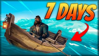 I Survived 7 Days on a ROWBOAT in Sea of Thieves