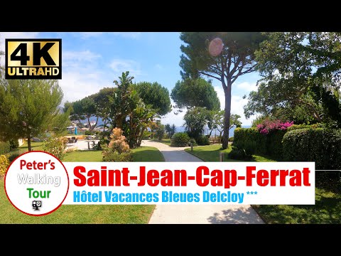 Saint-Jean-Cap-Ferrat,  Côte d'Azur,   France, French riviera Walking  Tour 4k