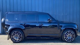 Huge spec Land Rover Defender D250 XS Edition in Santorini Black Metallic Paint