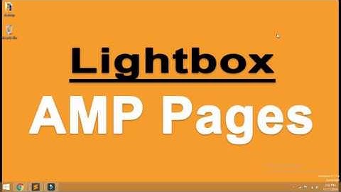 Light box in AMP  | How to make popup in Accelerated mobile pages | Yuvraj Academy
