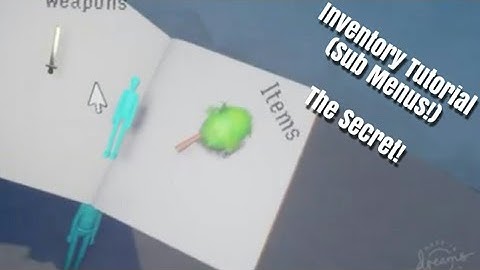 Dreams Ps4 Inventory Tutorial - How to make a inventory Items and Weapons Menu tutorial