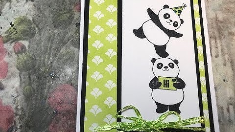 Party Pandas 🐼 Stampin’ Up! Card 1
