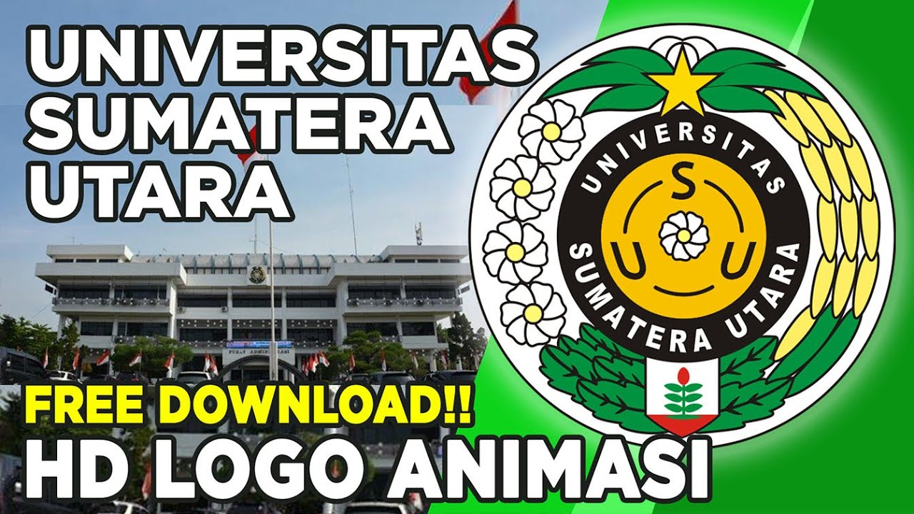 10 ANIMASI LOGO  UNIVERSITAS SUMATERA  UTARA  HD FOOTAGE 