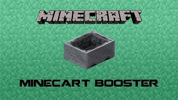 Minecraft Tutorial:: 350+ Block Minecart Booster 1.4