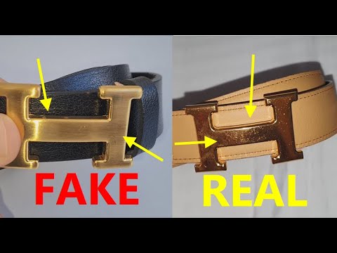 Hermes belt real vs fake. How to spot counterfeit Hermes H petit belt 