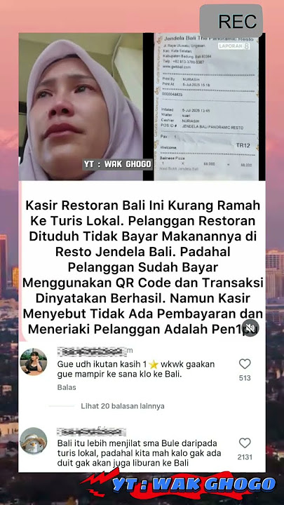 Kasir Restoran Bali Ini Kurang Ramah Ke Turis Lokal !