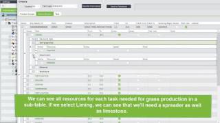 PANTHEON Farming - Farming Software - Resources needed in Grass Production Video screenshot 5