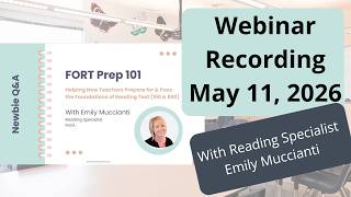 Celebrity Foundations of Reading Test (FORT 890) Webinar Replay May 11, 2026 Net Worth